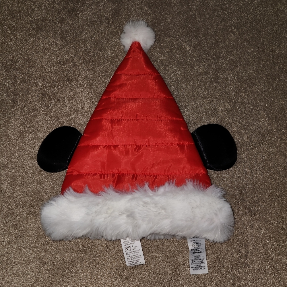 NWT Mickey Ear Santa Hat